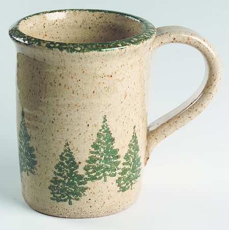 Winter Pines Brown (Hand Thrown) Mug