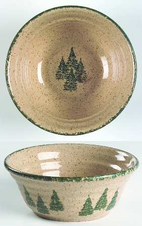 Winter Pines Brown (Hand Thrown) Coupe Cereal Bowl