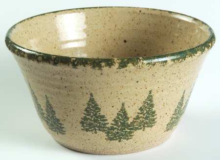 Winter Pines Brown (Hand Thrown) 5" All Purpose Bowl