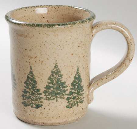 Winter Pines Brown (Hand Thrown) Large Mug