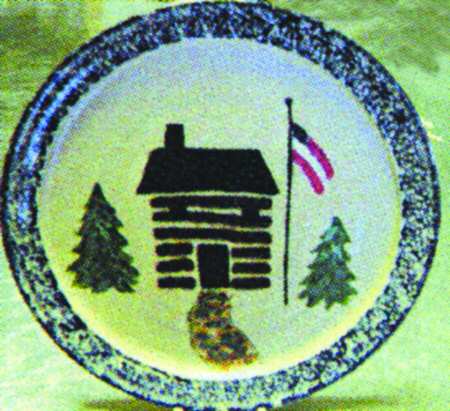 Log Cabin Navy (Blue) by Three Rivers