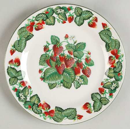 Very Strawberry Salad Plate