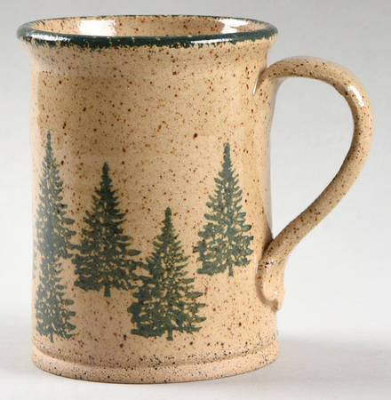 Winter Pines Brown (Made in Mold) Large Mug