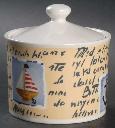 By the Sea Sugar Bowl & Lid