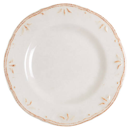 Sicily White Salad Plate