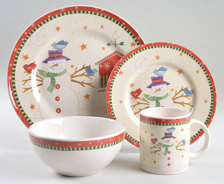 Merry Christmas 4 Piece Place Setting