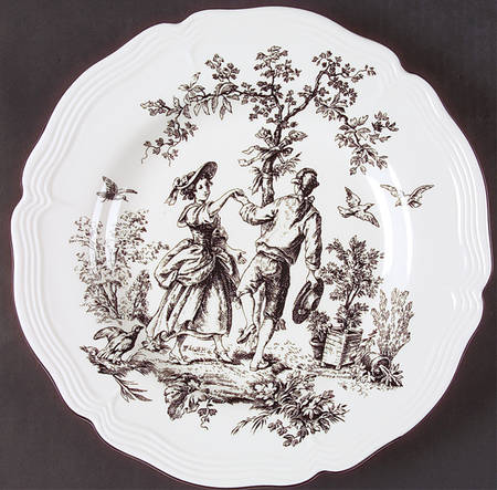 New England Toile (People) by Tabletops Unlimited