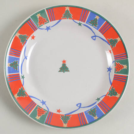 Christmas Ribbons Bread & Butter Plate