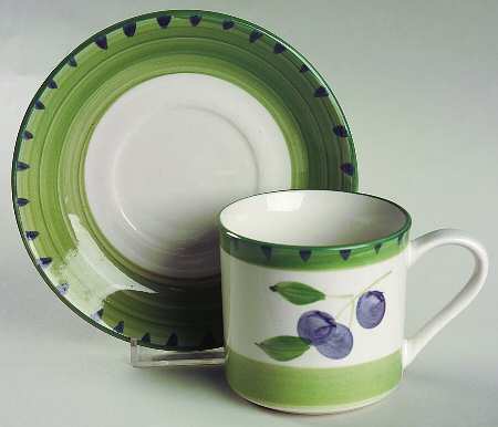 Olive Garden Flat Cup & Saucer Set