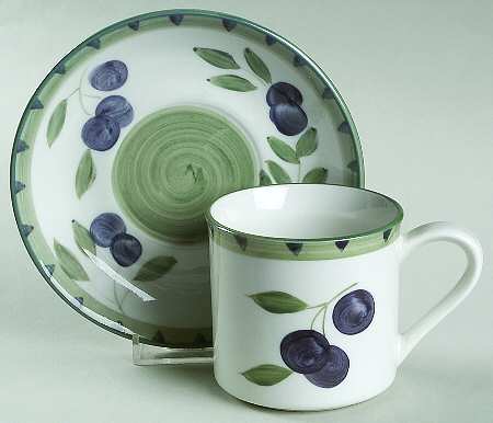 Olive Garden Flat Cup & Saucer Set