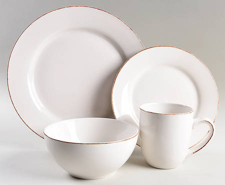 Sonoma White 4 Piece Place Setting