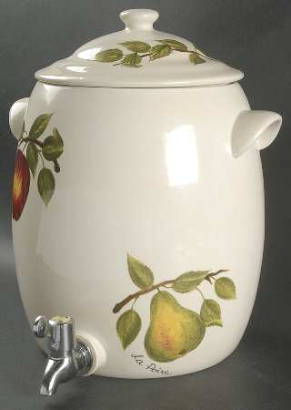 Le Fruit Beverage Crock & Lid