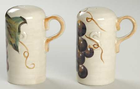 Napa (No Words, Grapes) Handled Salt & Pepper Set