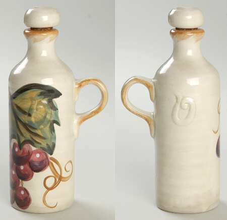 Napa (No Words, Grapes) Oil Cruet and Stopper
