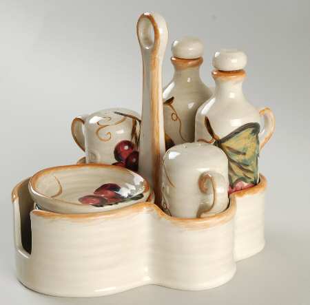 Napa (No Words, Grapes) 11 Piece Dipping Set