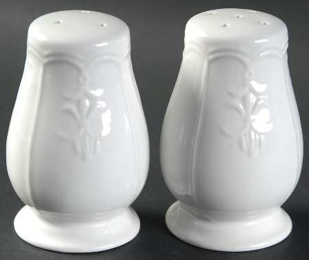 Versailles White Salt & Pepper Set