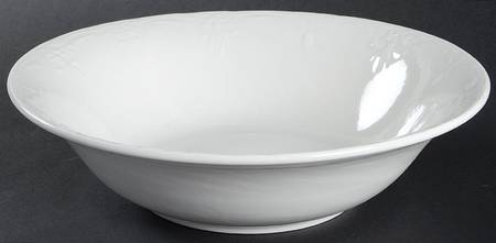 Versailles White 9" Round Vegetable Bowl