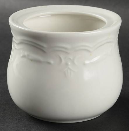 Versailles White Sugar Bowl No Lid