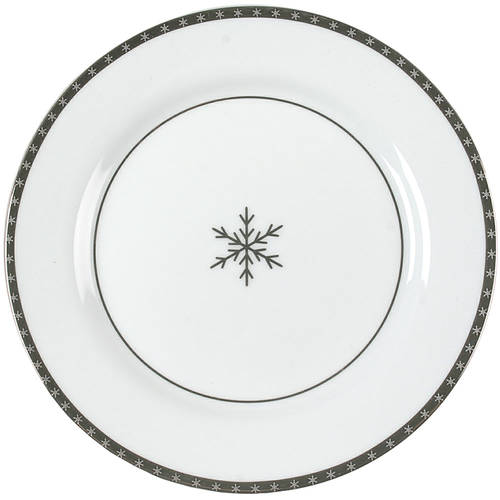 Arctic Solstice Snowflake Salad Plate