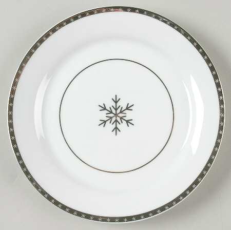 Arctic Solstice Snowflake Appetizer Plate
