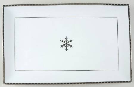 Arctic Solstice Snowflake 16" Rectangular Serving Platter