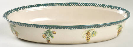 Evergreen 12" Oval Vegetable Bowl