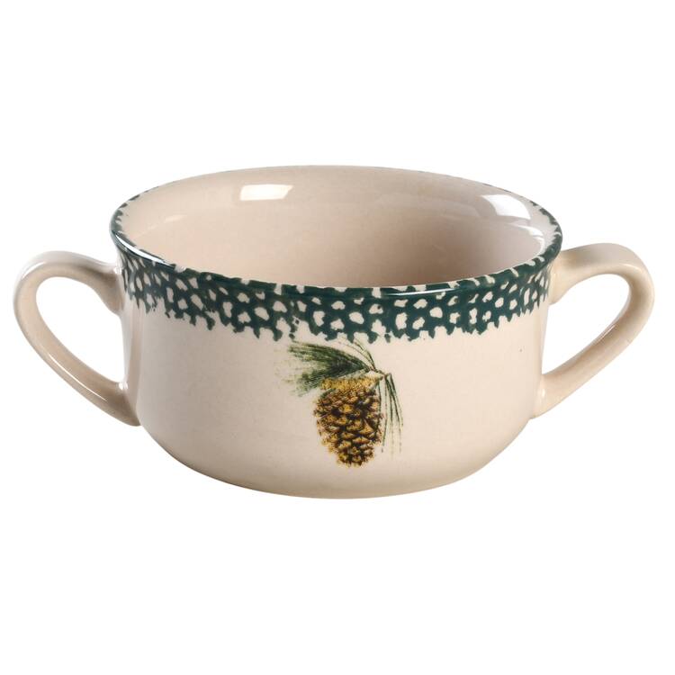 Evergreen Flat Cream Soup Bowl