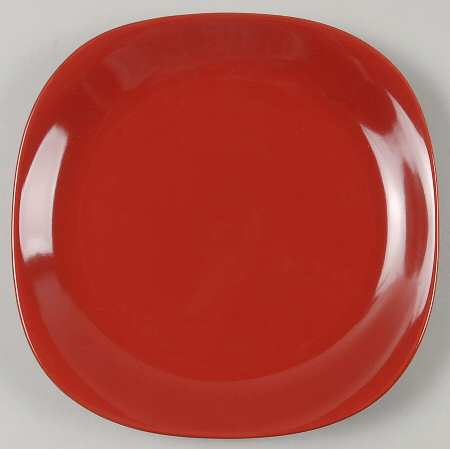 Quadro Red Salad/Dessert Plate