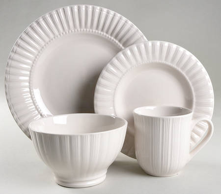 Maison White 4 Piece Place Setting