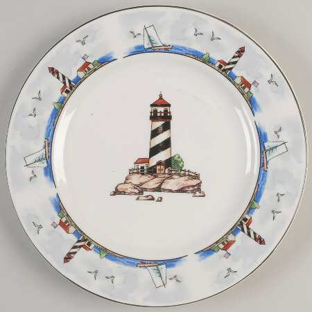 Coastal Lighthouse Dinner Plate