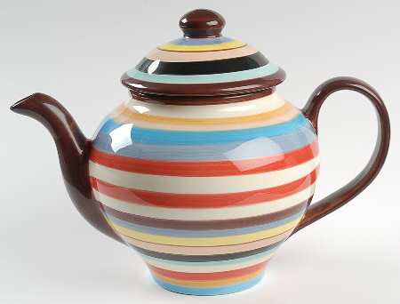 Sedona Stripe Teapot & Lid