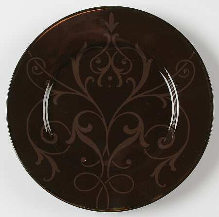 Snowfall Splendor Brown Salad Plate