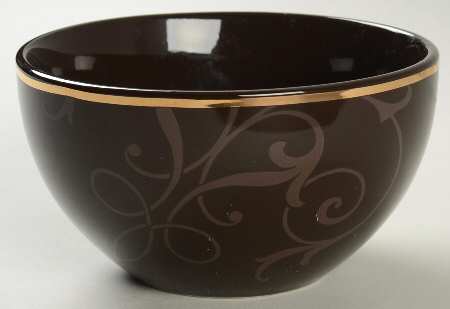 Snowfall Splendor Brown Soup/Cereal Bowl