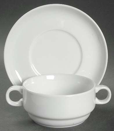 Banquet Flat Cream Soup & Saucer Set