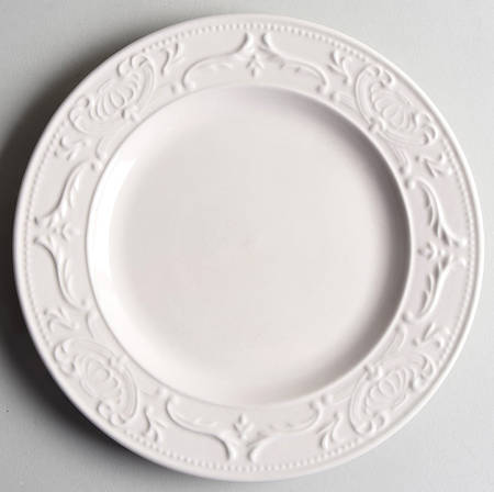 Vera White Salad Plate
