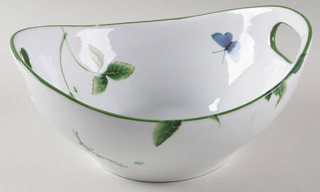 Wild Garden 9" Handled Round Serving Bowl