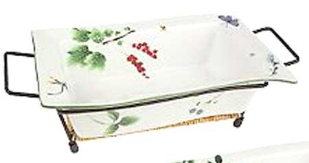 Wild Garden Medium Rectangular Baker