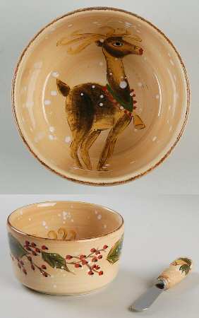 Snowstorm Dip Bowl & Spreader Set