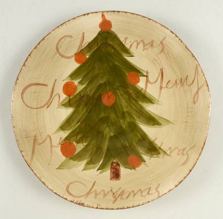 Old World Santa Salad Plate