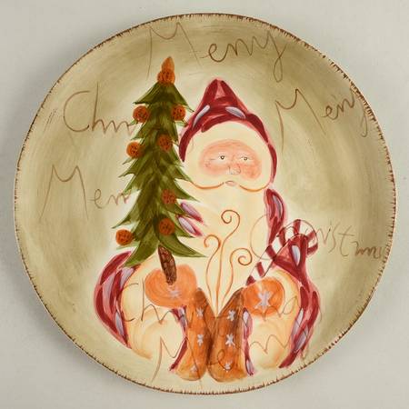 Old World Santa Dinner Plate