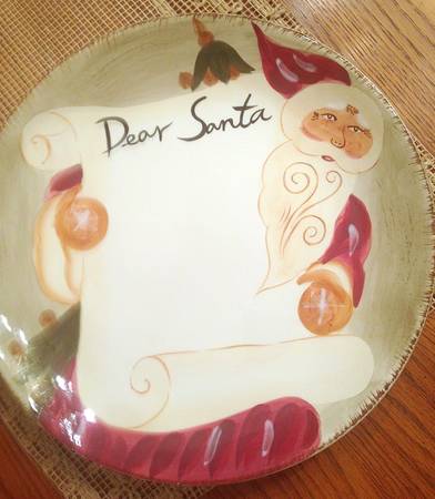 Old World Santa Cookie Plate