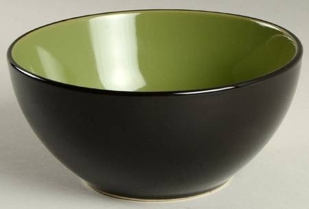 Bali Green (Brown Back) Coupe Cereal Bowl