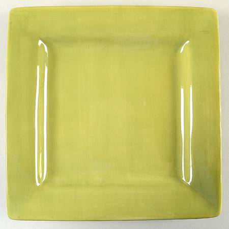 Espana Chartreuse Square Dinner Plate
