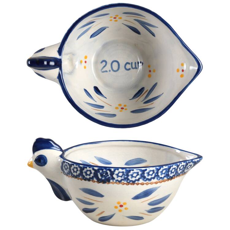 Old World Blue 2 Cup Measuring Cup by Temp-Tations