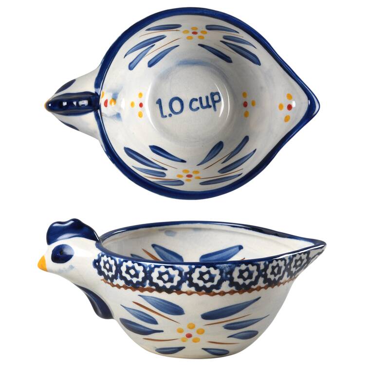 Old World Blue 1 Cup Measuring Cup by Temp-Tations