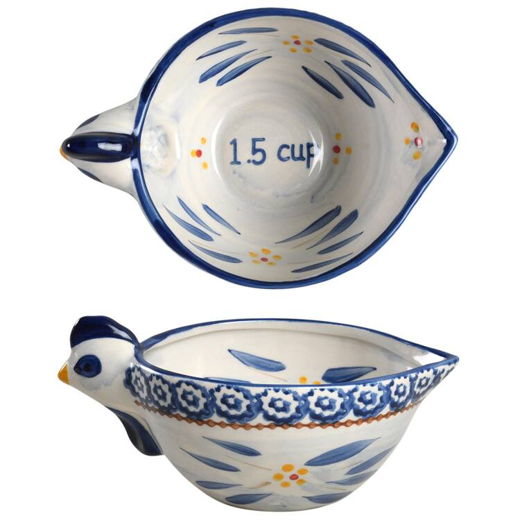 Old World Blue 1 1/2 Cup Measuring Cup by Temp-Tations