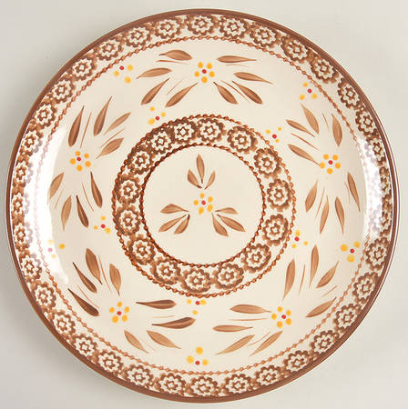 Old World Brown Coupe Dinner Plate by Temp-Tations