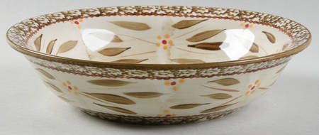 Old World Brown 9" Round Vegetable Bowl