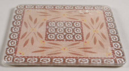 Old World Brown Glass Trivet for 7" Square Baker