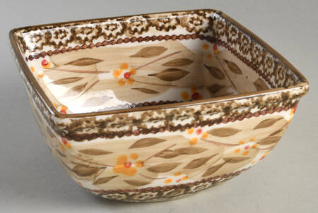 Old World Brown 6" Square Mixing Bowl